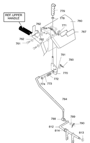 Control Panel Assembly Diagram and Parts List for 631128X31B 2001 Briggs and Stratton Snow Blower